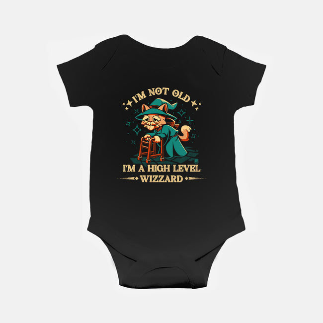 High Level Wizard-Baby-Basic-Onesie-worlddominationforcats