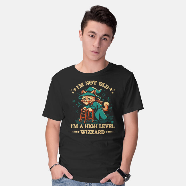 High Level Wizard-Mens-Basic-Tee-worlddominationforcats