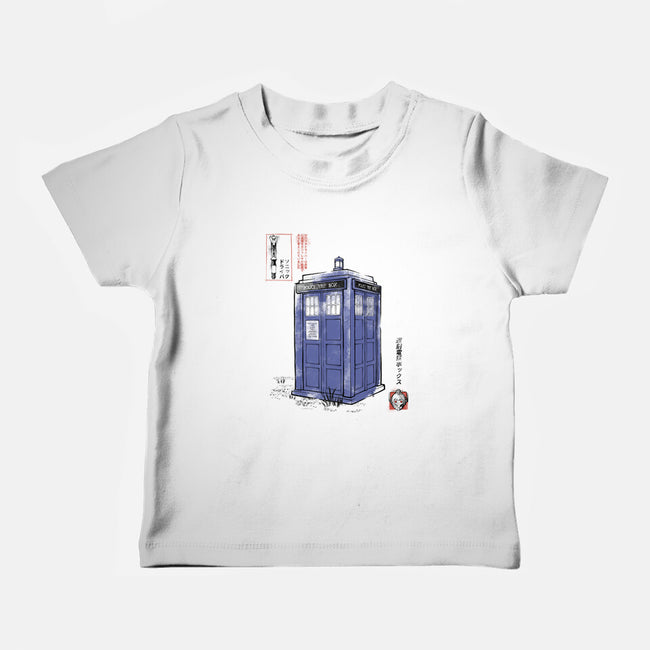 Police Box Sumi-E-Baby-Basic-Tee-Astrobot Invention