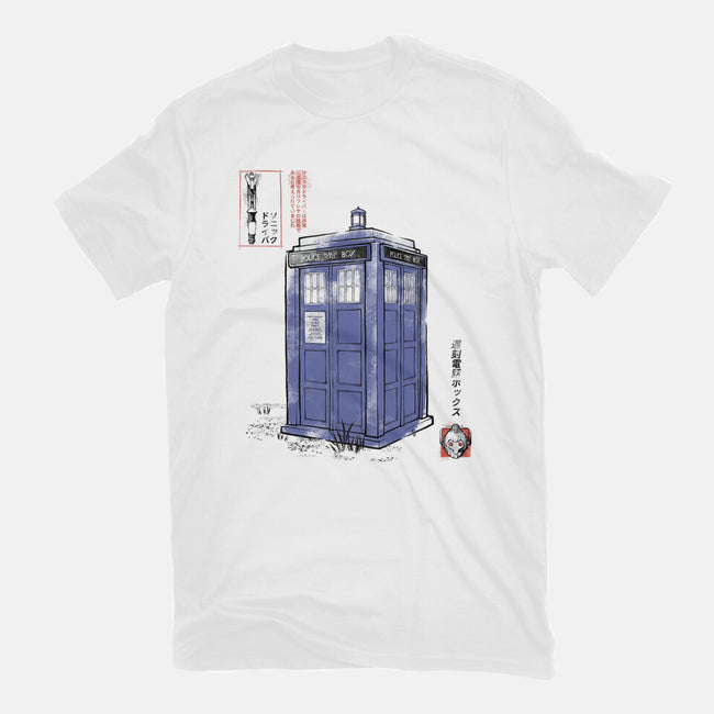 Police Box Sumi-E-Mens-Premium-Tee-Astrobot Invention