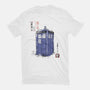 Police Box Sumi-E-Mens-Basic-Tee-Astrobot Invention