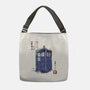 Police Box Sumi-E-None-Adjustable Tote-Bag-Astrobot Invention