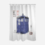 Police Box Sumi-E-None-Polyester-Shower Curtain-Astrobot Invention