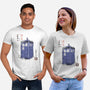 Police Box Sumi-E-Unisex-Basic-Tee-Astrobot Invention