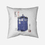 Police Box Sumi-E-None-Removable Cover w Insert-Throw Pillow-Astrobot Invention