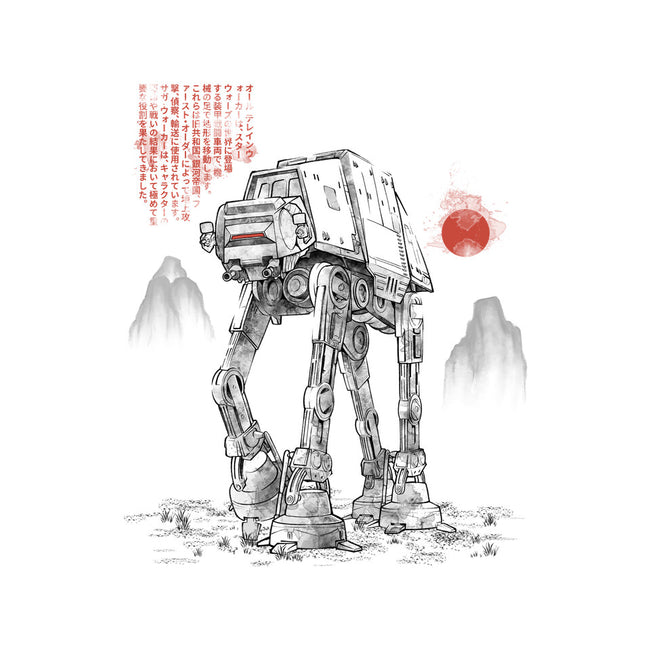 Armored Walker Sumi-E-None-Stretched-Canvas-Astrobot Invention