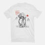 Armored Walker Sumi-E-Womens-Fitted-Tee-Astrobot Invention