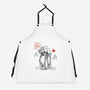 Armored Walker Sumi-E-Unisex-Kitchen-Apron-Astrobot Invention