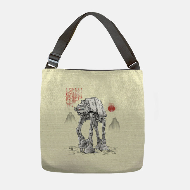 Armored Walker Sumi-E-None-Adjustable Tote-Bag-Astrobot Invention