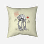 Armored Walker Sumi-E-None-Removable Cover w Insert-Throw Pillow-Astrobot Invention