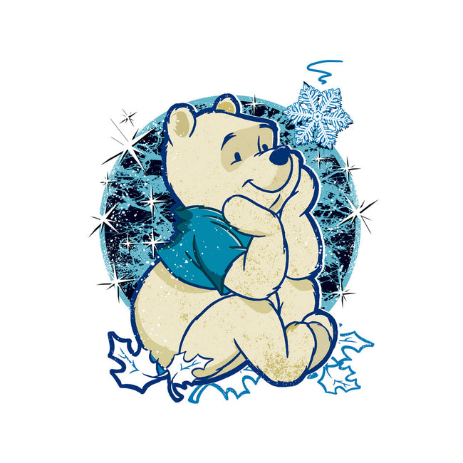 A Bear Winter Day-None-Fleece-Blanket-palmstreet