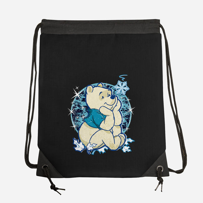 A Bear Winter Day-None-Drawstring-Bag-palmstreet