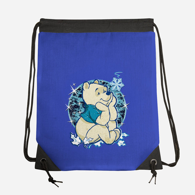 A Bear Winter Day-None-Drawstring-Bag-palmstreet