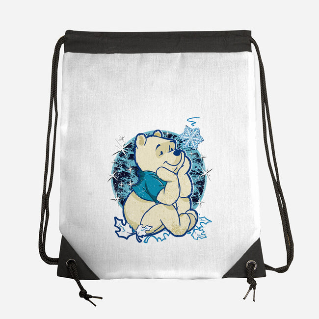 A Bear Winter Day-None-Drawstring-Bag-palmstreet