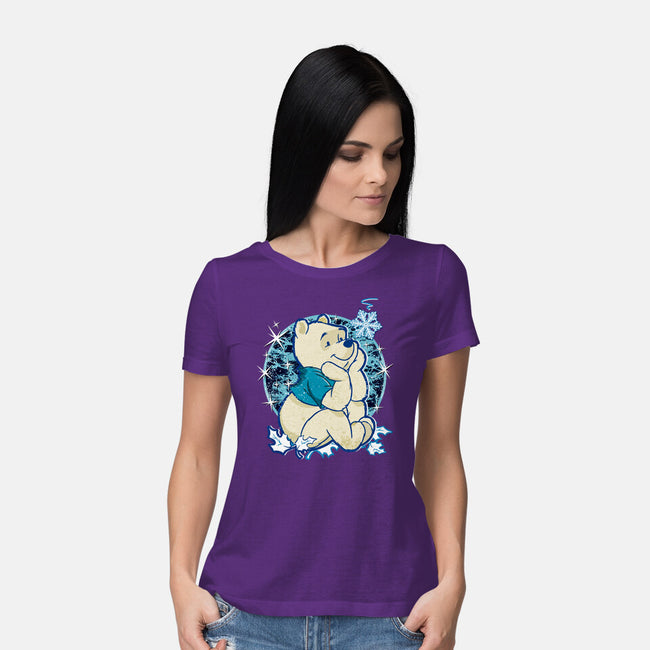 A Bear Winter Day-Womens-Basic-Tee-palmstreet