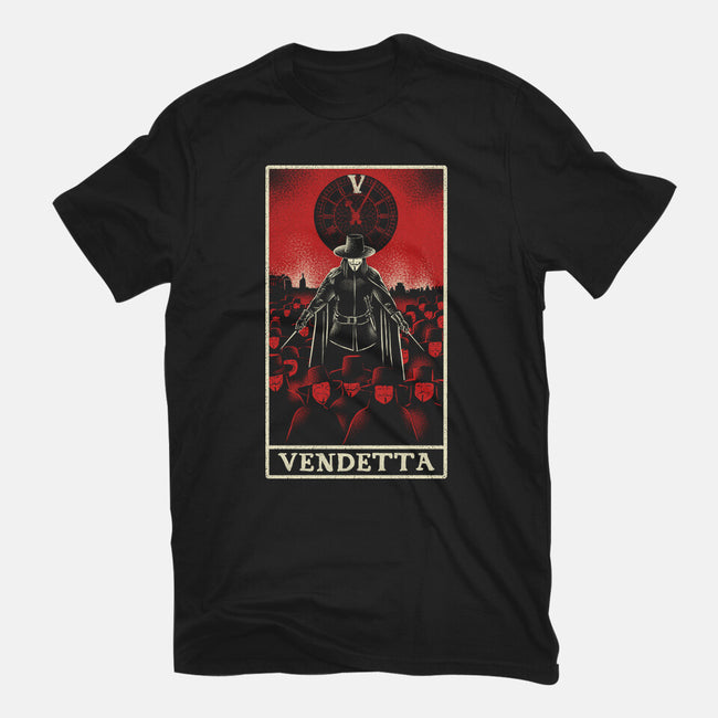 Vendetta Tarot Card-Womens-Fitted-Tee-naomori
