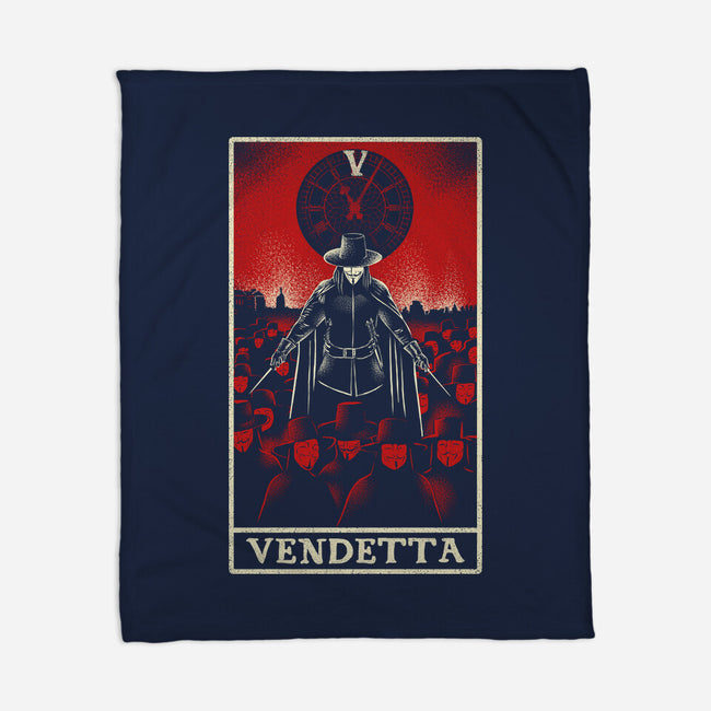 Vendetta Tarot Card-None-Fleece-Blanket-naomori