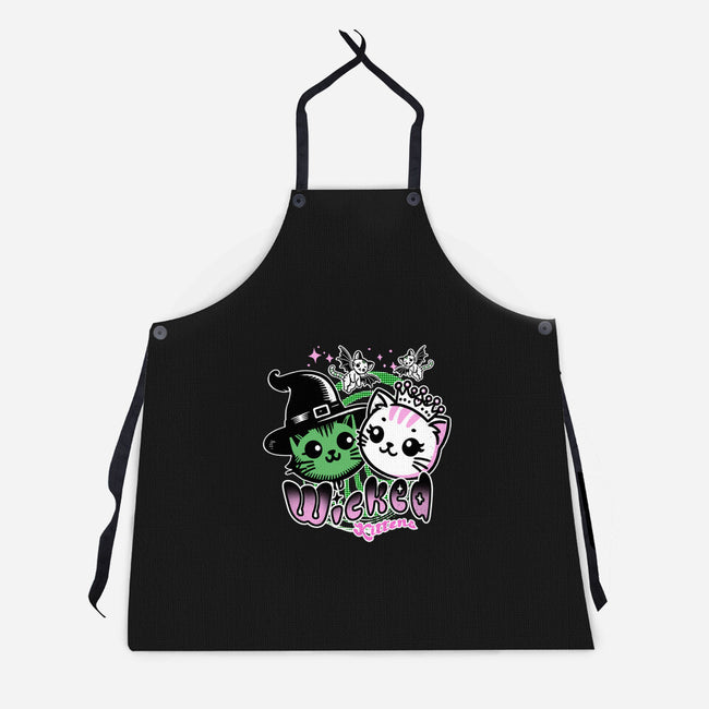 Wicked Kittens-Unisex-Kitchen-Apron-palmstreet