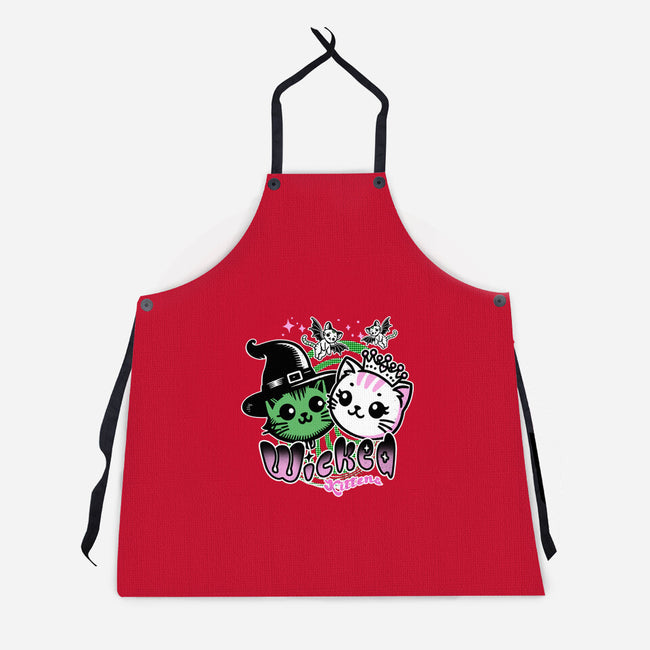 Wicked Kittens-Unisex-Kitchen-Apron-palmstreet