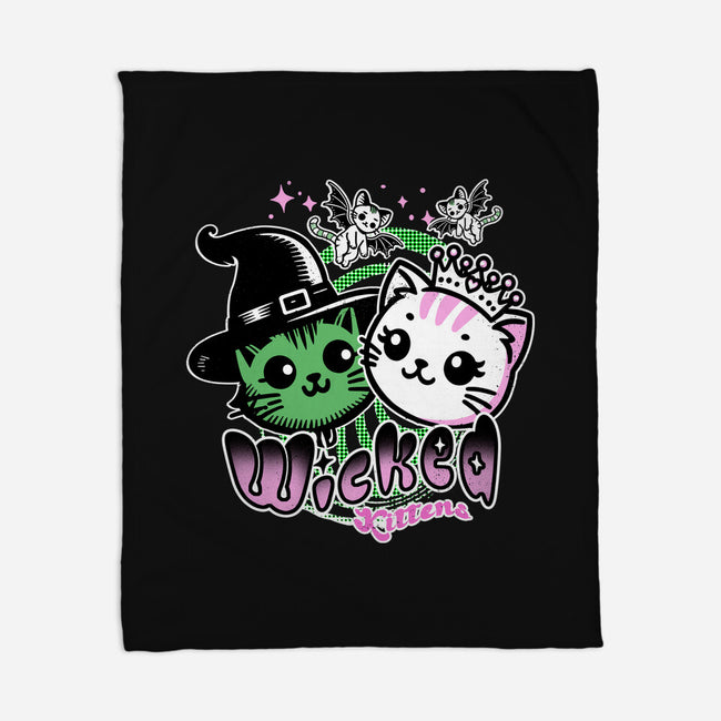 Wicked Kittens-None-Fleece-Blanket-palmstreet