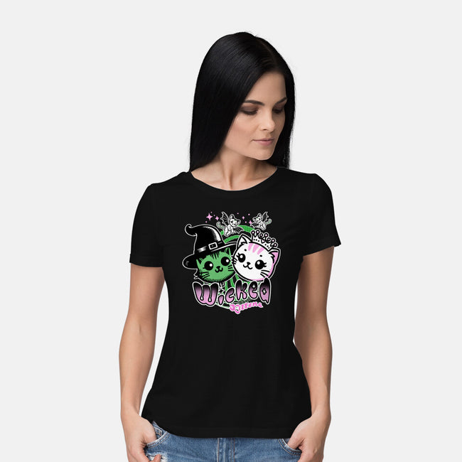 Wicked Kittens-Womens-Basic-Tee-palmstreet