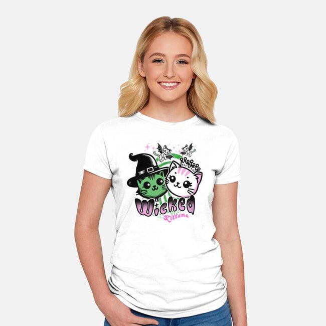 Wicked Kittens-Womens-Fitted-Tee-palmstreet