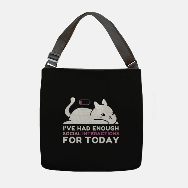 Enough Social Interactions-None-Adjustable Tote-Bag-brunopires
