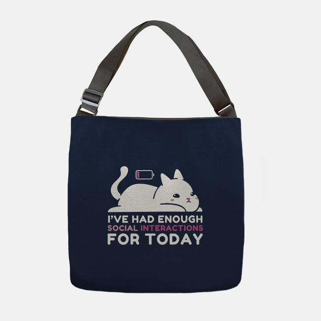 Enough Social Interactions-None-Adjustable Tote-Bag-brunopires