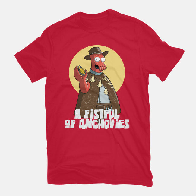 A Fistful Of Anchovies-Womens-Fitted-Tee-zascanauta