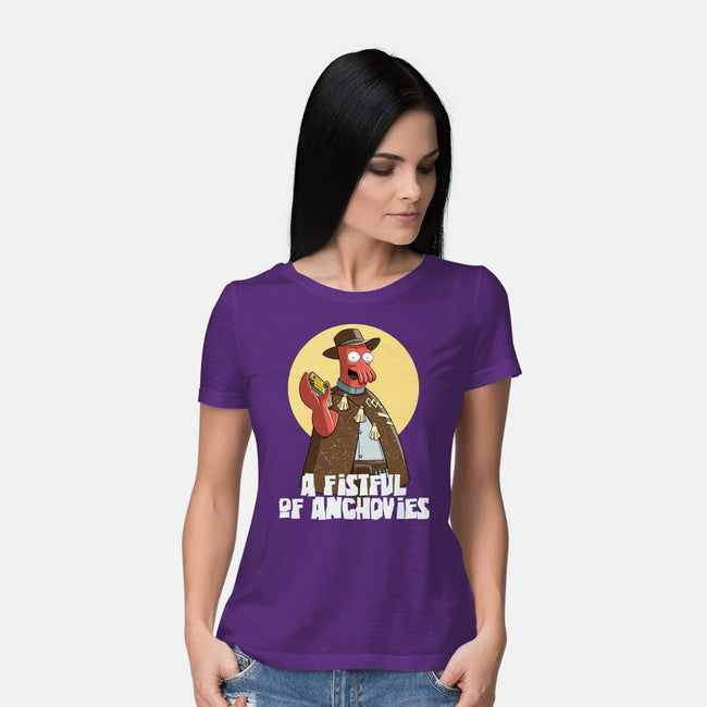 A Fistful Of Anchovies-Womens-Basic-Tee-zascanauta