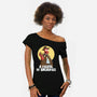 A Fistful Of Anchovies-Womens-Off Shoulder-Tee-zascanauta