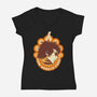 Electric Bob-Womens-V-Neck-Tee-CappO