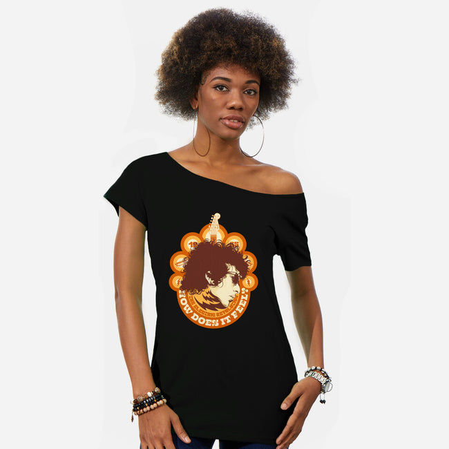 Electric Bob-Womens-Off Shoulder-Tee-CappO