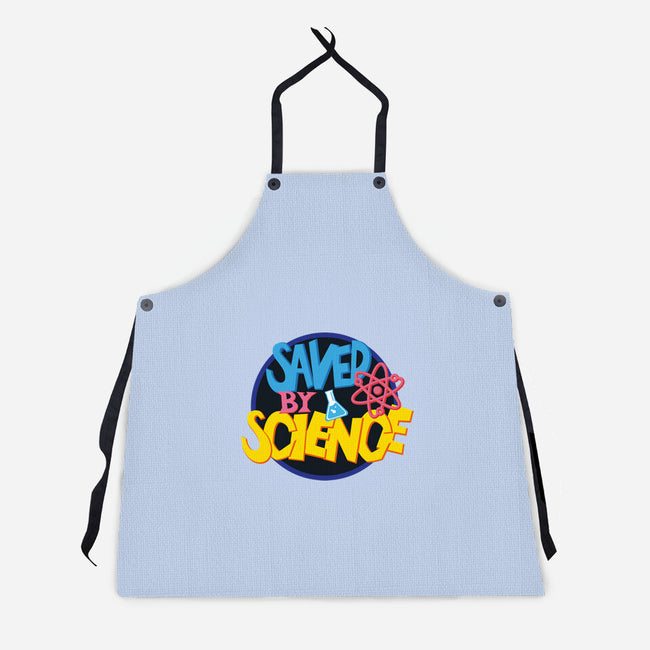 Saved By Science-Unisex-Kitchen-Apron-DrMonekers