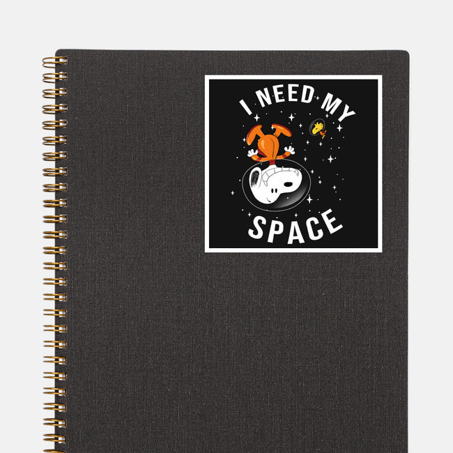 I Need My Space Snoopy-None-Glossy-Sticker-MaxoArt