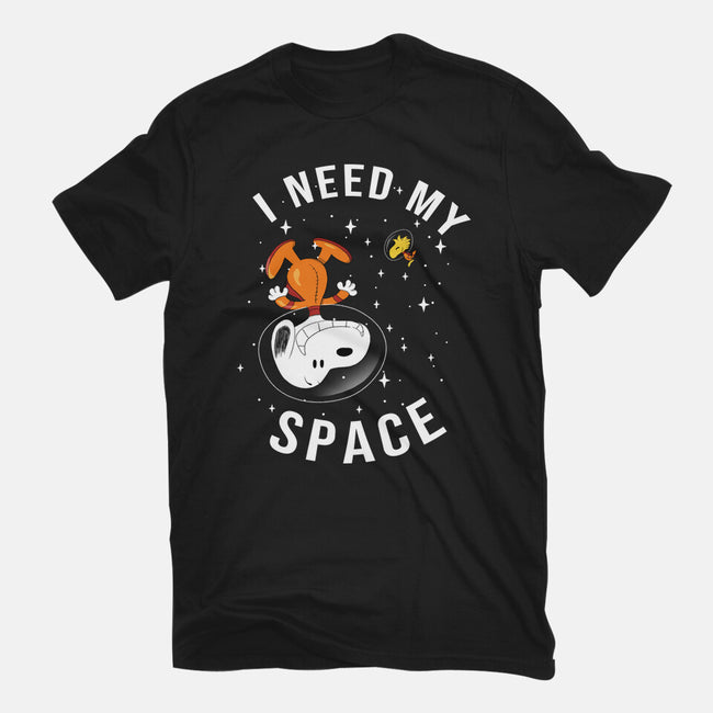 I Need My Space Snoopy-Mens-Premium-Tee-MaxoArt