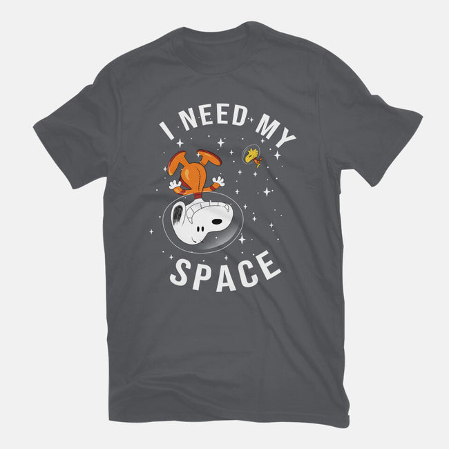 I Need My Space Snoopy-Womens-Basic-Tee-MaxoArt