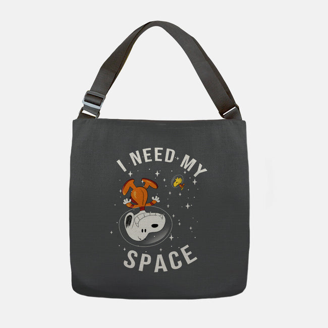 I Need My Space Snoopy-None-Adjustable Tote-Bag-MaxoArt