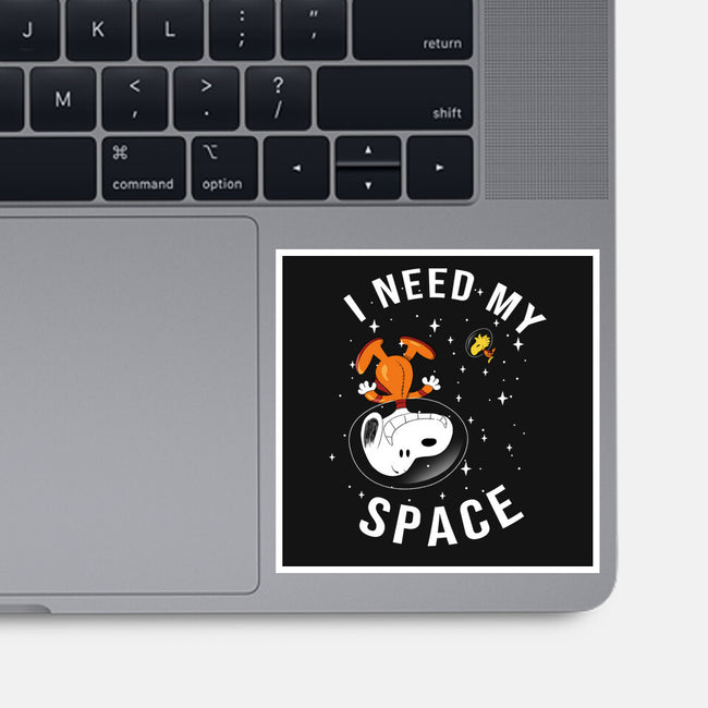 I Need My Space Snoopy-None-Glossy-Sticker-MaxoArt