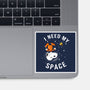 I Need My Space Snoopy-None-Glossy-Sticker-MaxoArt