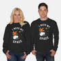 I Need My Space Snoopy-Unisex-Crew Neck-Sweatshirt-MaxoArt