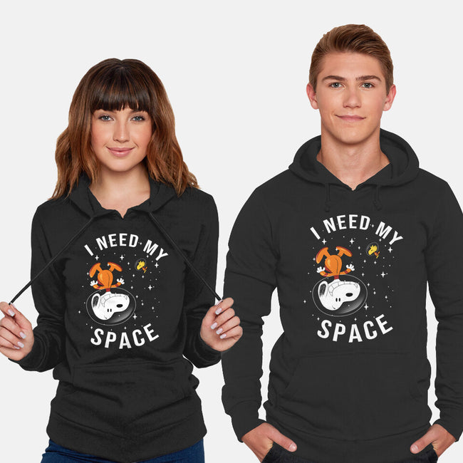 I Need My Space Snoopy-Unisex-Pullover-Sweatshirt-MaxoArt