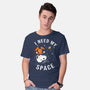 I Need My Space Snoopy-Mens-Basic-Tee-MaxoArt