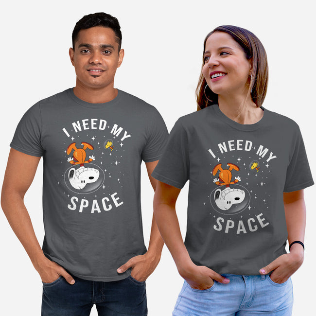 I Need My Space Snoopy-Unisex-Basic-Tee-MaxoArt