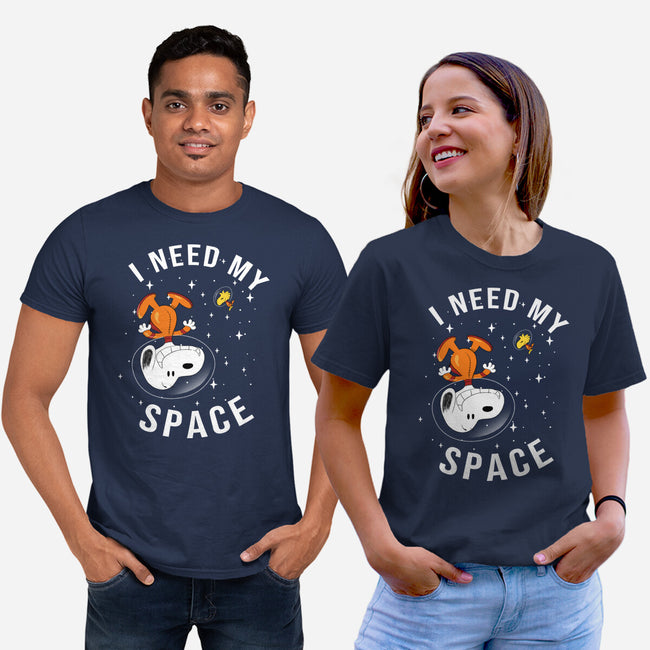 I Need My Space Snoopy-Unisex-Basic-Tee-MaxoArt