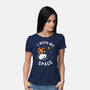 I Need My Space Snoopy-Womens-Basic-Tee-MaxoArt