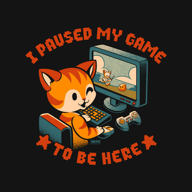 I Paused My Game To Be Here-Youth-Pullover-Sweatshirt-worlddominationforcats