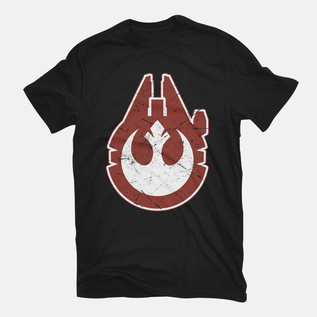 Vintage Millenium Falcon-Womens-Fitted-Tee-Astrobot Invention