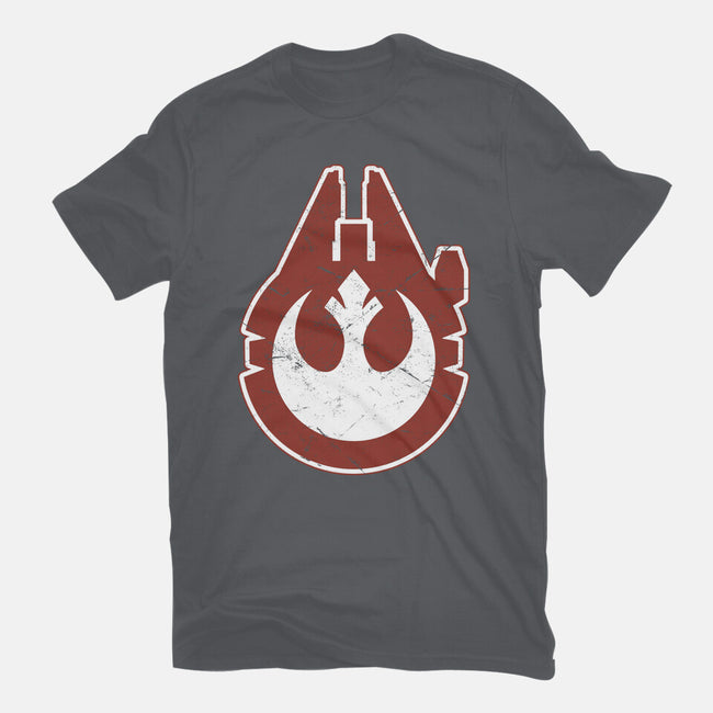 Vintage Millenium Falcon-Womens-Fitted-Tee-Astrobot Invention