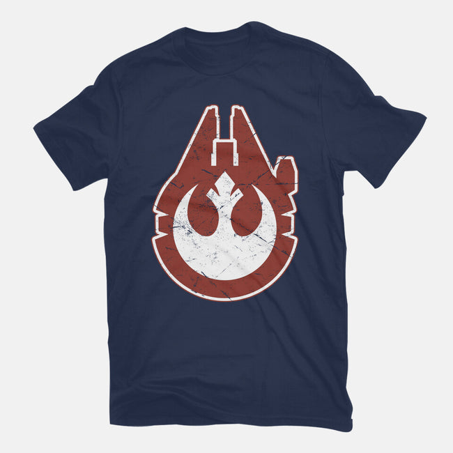 Vintage Millenium Falcon-Womens-Fitted-Tee-Astrobot Invention